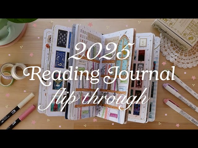 2025 reading journal flip through