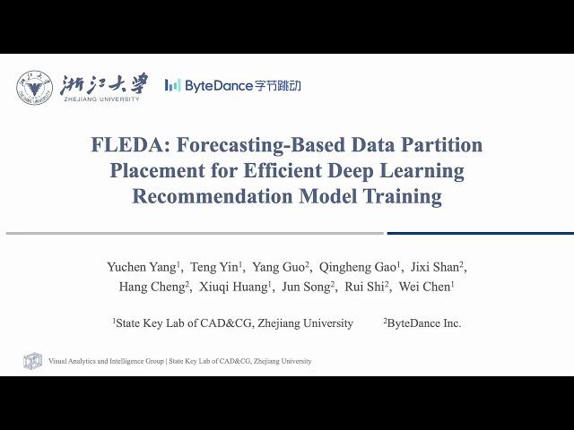 KDD 2026-FLEDA: Forec.-Based Data PartitionPlacement forEfficient Deep Learning Recom.Model Training
