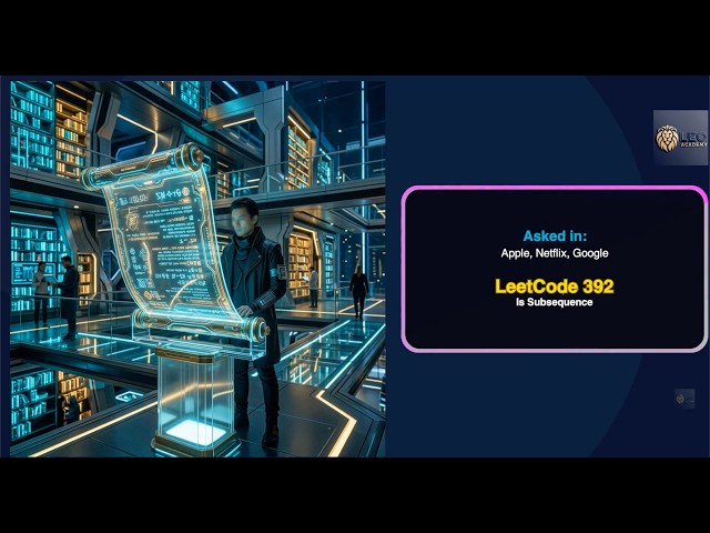 LeetCode 392: Is Subsequence in less than 3 minutes | Two-Pointer Strategy