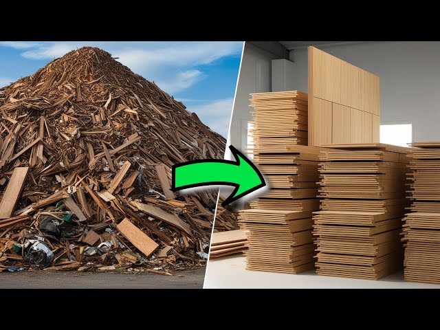 How to transform Wood waste into MDF boards through Recycling Process ?