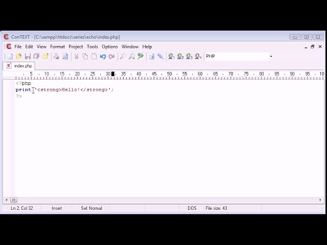 Beginner PHP Tutorial 10 print