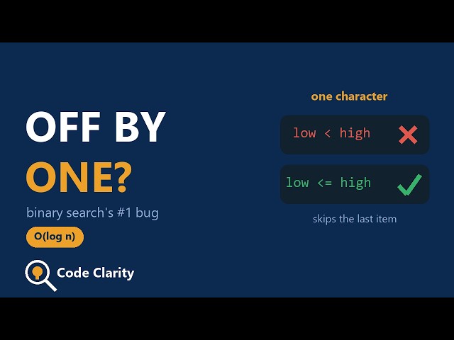 Binary Search Explained Visually — And the Off-By-One Bug Everyone Hits