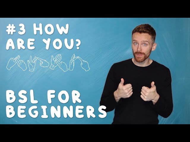 BSL for Beginners #3: How are you?