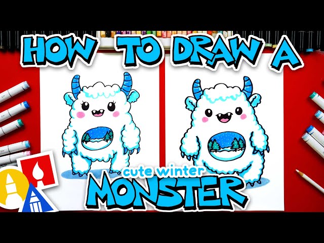 How To Draw A Cute Winter Monster