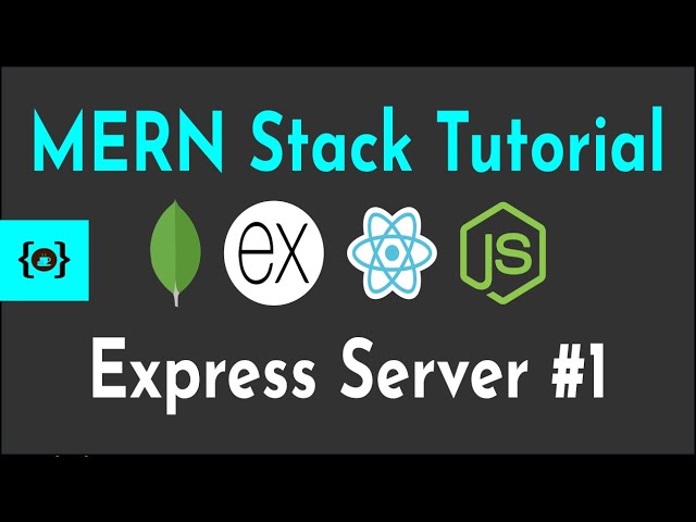 Creating An Express Server #1 | MERN Stack Tutorial With Auth