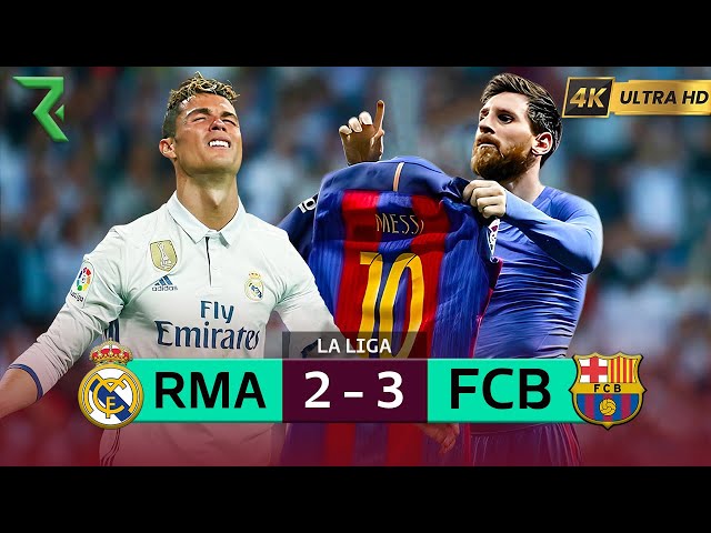 MESSI SILENCED BERNABÉU AND SHOWED CR7 WHO IS THE GOAT IN THE UNFORGETTABLE EL CLÁSSICO