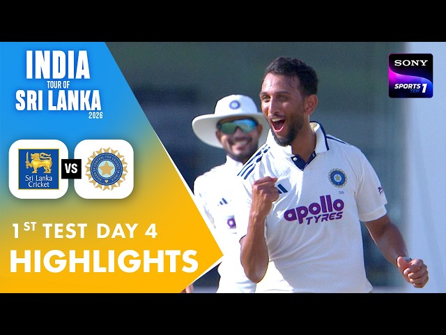 India Sets A Massive Target Of 372 Runs | English | 1st Test Day 4 | Highlights | SL vs IND 2026