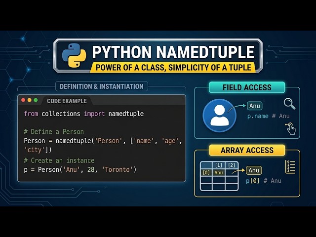 54 🐍 Python namedtuple Explained | Why It's Better Than Regular Tuples