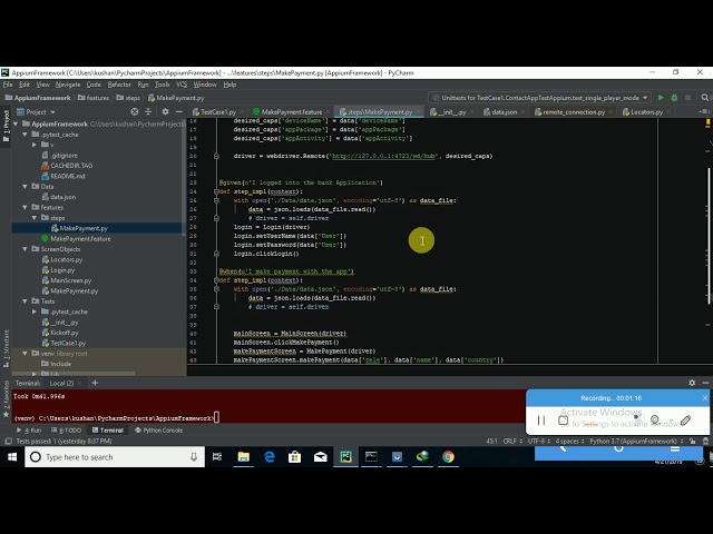 Creating Python Appium Framework from Scratch - Part 05 - BDD