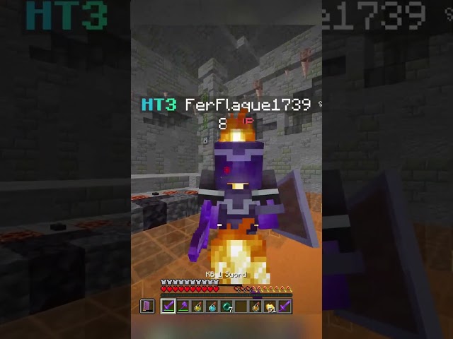 Practicing with a HT3 netherite smp 6 #minecraft #gaming #hypixel