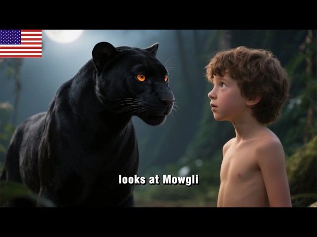 The Jungle Book Mowgli and The Black Panther 🌴3D 4K Bedtime Stories for Kids in English #cartoon