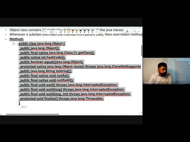 FullStack Java Class 24 : Object Class Methods | IT Shaala Batch 2026