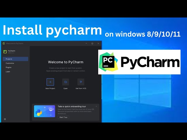 how to install and use  pycharm on windows 10/11 #pycharm