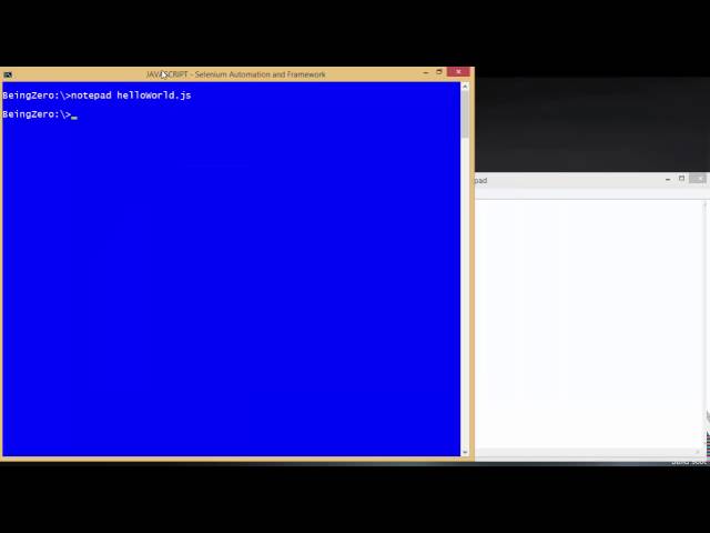 Writing and Running our first JavaScript Program [Selenium with JavaScript]