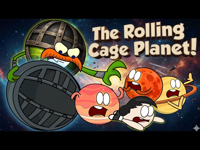 The Rolling Cage Planet! | #aumsum #kids #science