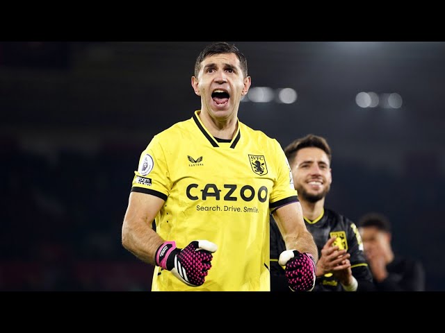 Emiliano Martínez Saves & Passes vs Manchester City || 12/02/2023