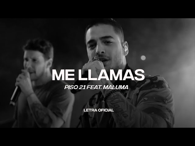 Piso 21 Feat. Maluma - Me Llamas (Remix) (Lyric Video) | CantoYo