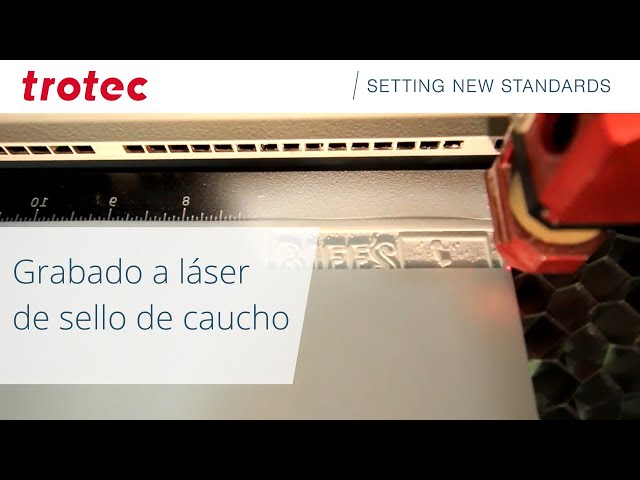 Grabado láser de sellos de caucho | Trotec Laser