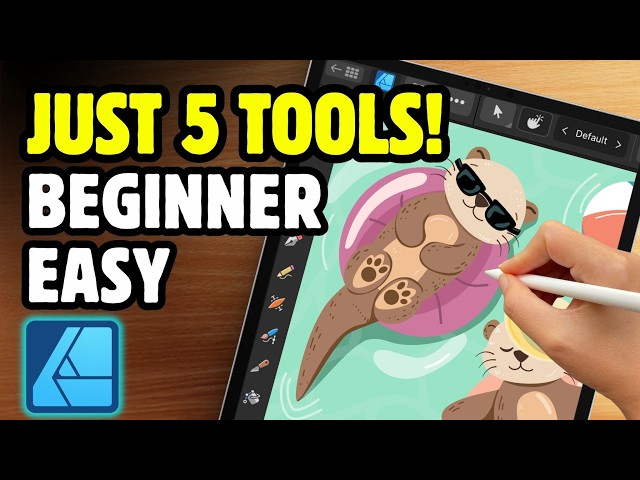 Affinity Designer 2 iPad Tutorial | 5 Tools & 3 Panels That's It