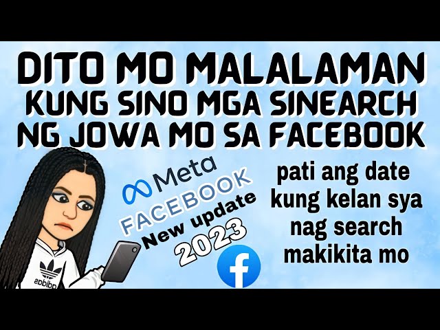 Paano mo makikita kung sino sinearch ng jowa mo sa Facebook / Facebook update 2023 /  Meta Facebook