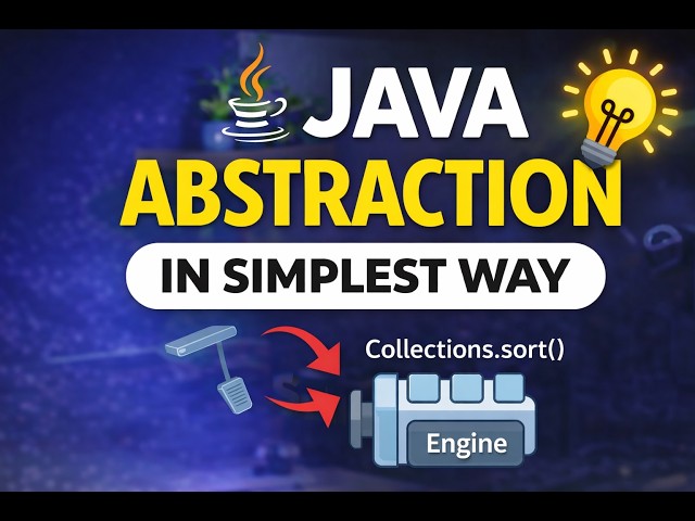 Abstraction in Java Explained in 4 Minutes | OOP Made Simple