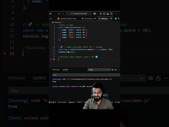 What’s the difference between every and some function in #javascript ? #coding #frontend