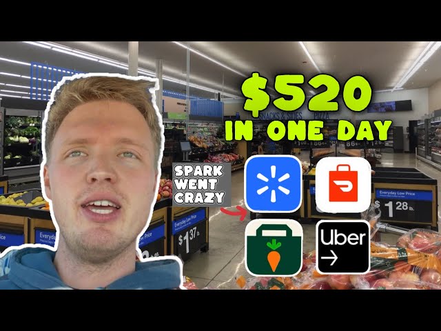 I made $520 in 1 day multi-apping with DoorDash, UberEats, Instacart and Spark