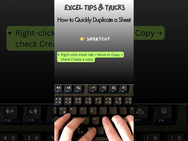 5 SECOND Sheet Duplication Hack for Busy Users