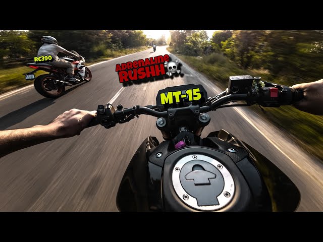 Experience The Thrill of Hyper Riding | MT 15 vs R15 V4 vs KTM RC 390 | Feel The Adrenaline 🎬