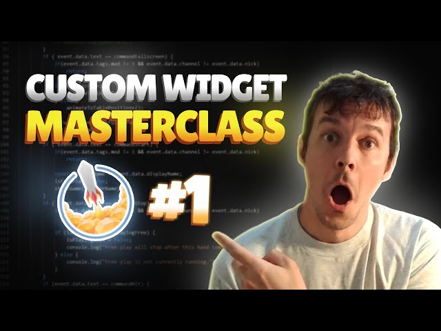 StreamElements Custom Widget MasterClass 01: HTML CSS JS