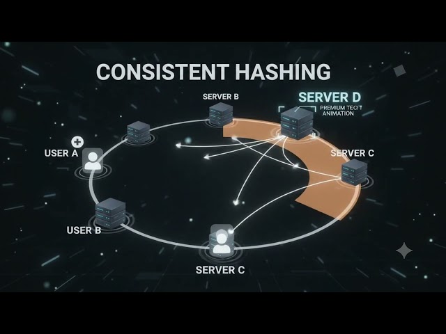 Consistent Hashing  | How Distributed Systems Handle Server Changes #systemdesign #backendengineer 