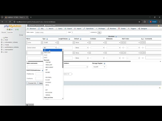 Create a Simple Database Using XAMPP