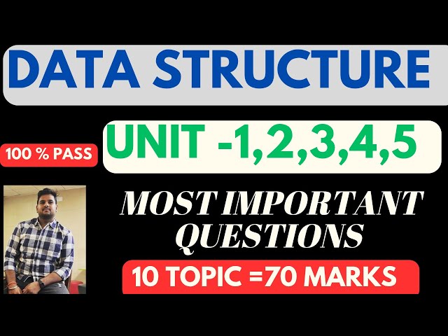 Data Structure Aktu Most Important Questions | Aktu DSA Questions All Unit Cover Questions