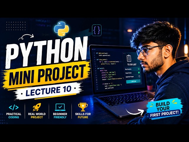 Python Mini Project | Lecture 10 | Python Full Course