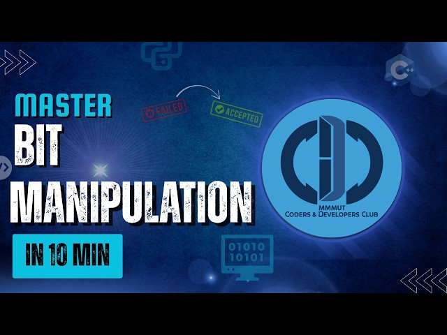 Bit Manipulation Masterclass | Crack CP Problems Fast ⚡