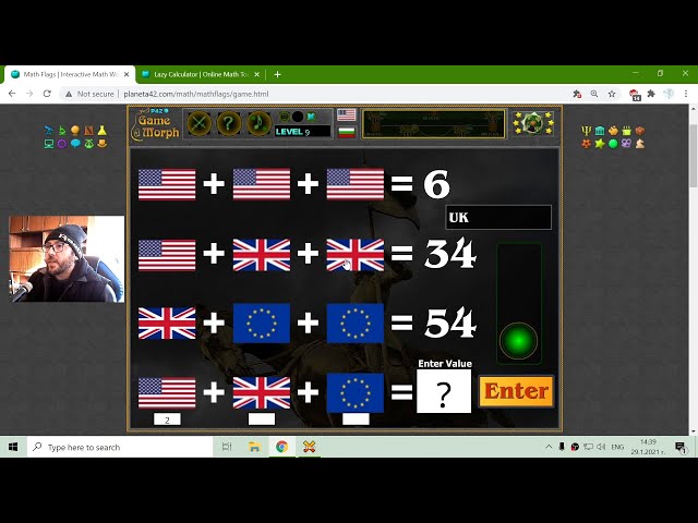 Flags System Equation - Interactive Maths Lesson 🧮🎥🎓