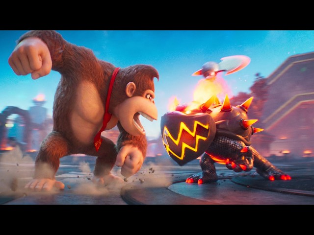 Donkey Kong salva a Mario de Bowser Jr.