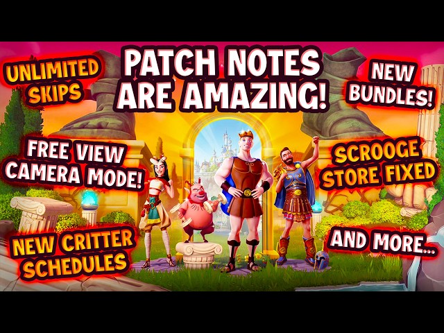 Patch Notes Revealed 3 GAMECHANGING FEATURES in DISNEY Dreamlight Valley. Best Update Ever?