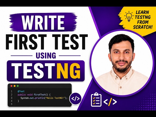 First test case using TestNG framework