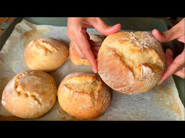 No-Knead Bread! Forget Complicated Recipes: JUST use a Spoon! I don't buy bread anymore!