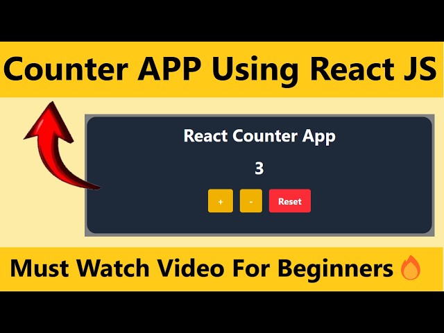 I Build a React Counter App in 30 minutes for beginners 🔥 | React | Tailwind CSS