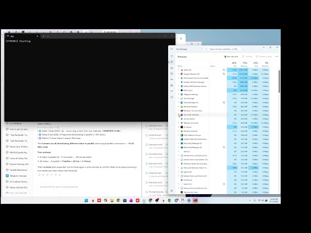 Parallel Download Speed Test - Concurrent yt-dlp and curl Jobs Benchmarking