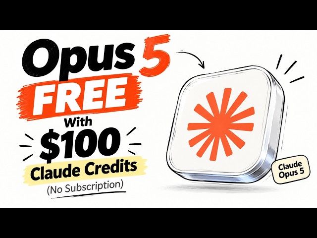 Opus 5 FREE With $100 Claude Credits (No Subscription)