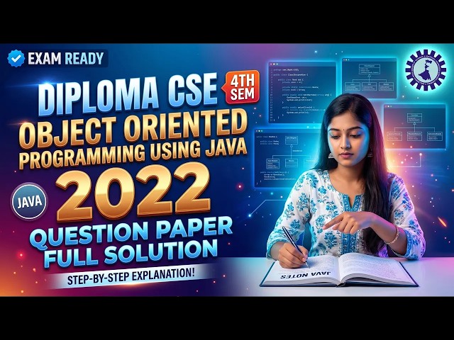 Object Oriented Programming Using Java 2022 PYQ Full Solution | CST 4th Sem Diploma