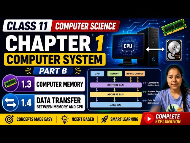 Computer System Part-B, Class 11th Computer Science 