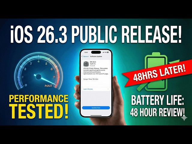 iOS 26.3 After 48 Hours — Battery Life & Performance Tested!