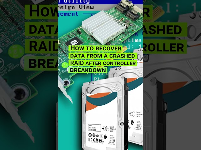 How to recover data from a crashed RAID system if its Dell Perc H310 controller broke down #shorts