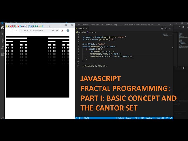[part 1] Fractal Programming with Javascript: Conceptual basic and the Cantor set