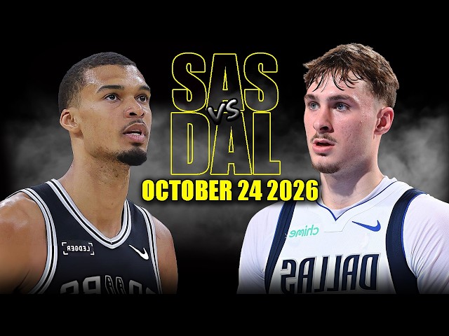 San Antonio Spurs vs Dallas Mavericks Full Game Highlights - October 24, 2026 | NBA Season