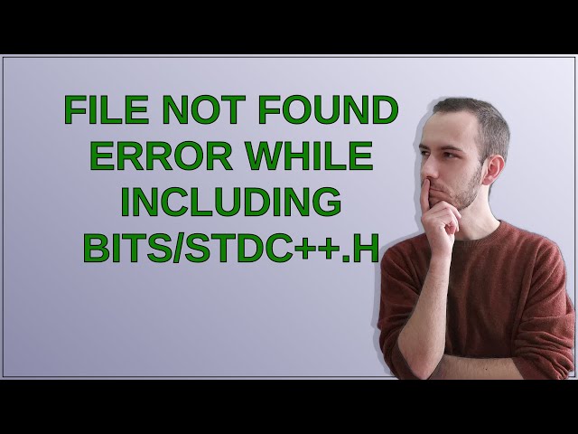 Apple: File Not Found Error while including bits/stdc++.h
